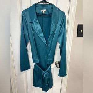 She + Sky Trench Coat Dress